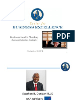 Business Health Checkup: Business Protec-On Strategies