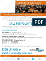 2012 Feria EEM Call For Volunteers