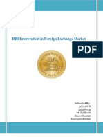 RBI Intervention in Foreign Exchange Market