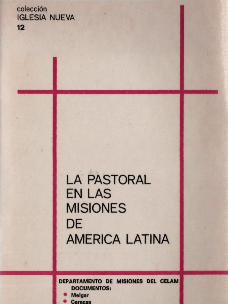Celam - La Pastoral en Las Misiones en America Latina | PDF | Iglesia ...