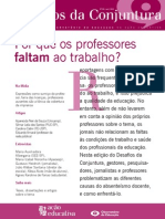 Por que os professores faltam ao trabalho?