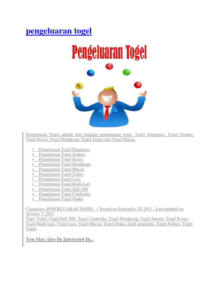 Pengeluaran Togel