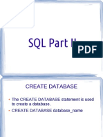 SQL Part Ii