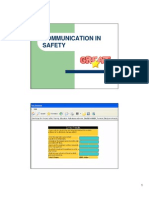 Communication in Safety