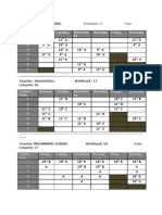 Teacher Timetable Format