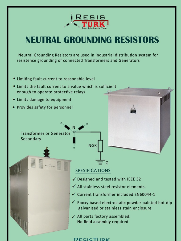 Neutral Grounding Resistors Overview | PDF