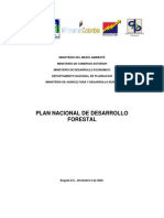 Plan Nacional de Desarrollo Forestal