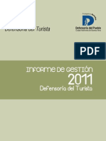 INFORME DE GESTIÓN - Defensoría Del Turista 2011