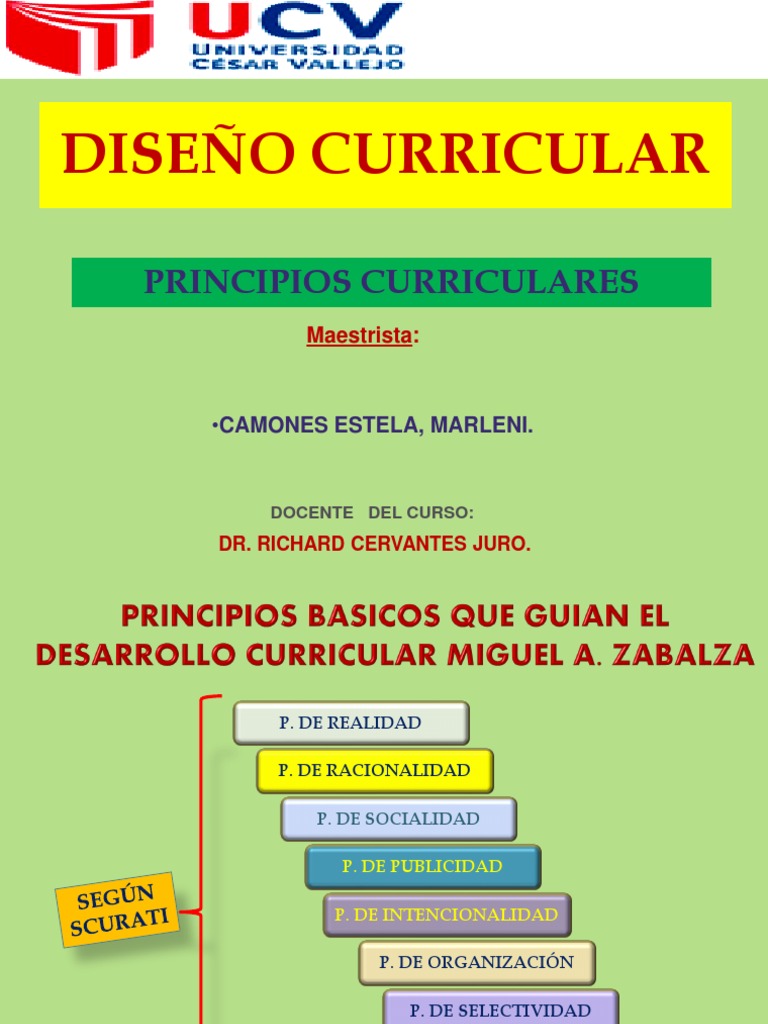 Principios del Diseño Curricular Escolar | PDF | Plan de estudios ...