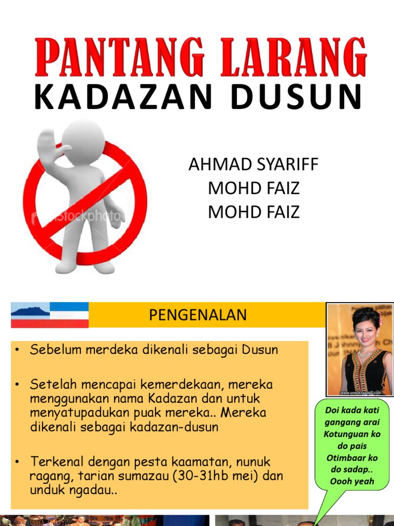 Pantang Larang Kadazan Dusun Pdf