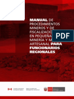 Manual Fiscalizacion Funcionarios Pequeña Mineria en Peru