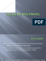 Algoritmo de colas múltiples para agrupar procesos