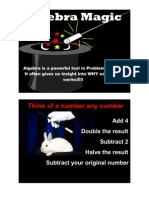 ALGEBRA MAGIC - Opening Problem Solution