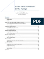 When to Use Parallel for Each or Plinq