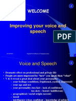 Improving Your Voice and Speech