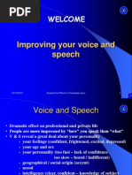 Improving Your Voice and Speech