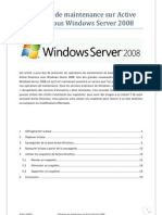 Opérations de maintenance sur Active Directory sous Windows Server 2008