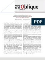 La rassegna stampa di Oblique, settembre 2012