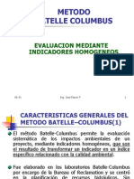 Evaluación ambiental con el método Batelle-Columbus