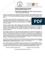 ACCION URGENTE RETENIDOS Campesinos en ITUANGO por Militares de Móvil 18