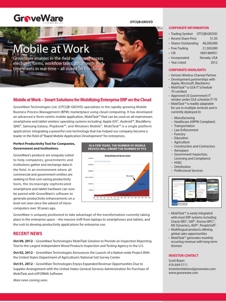 GROVD Investor Fact Sheet | PDF | Cloud Computing | Business Process ...
