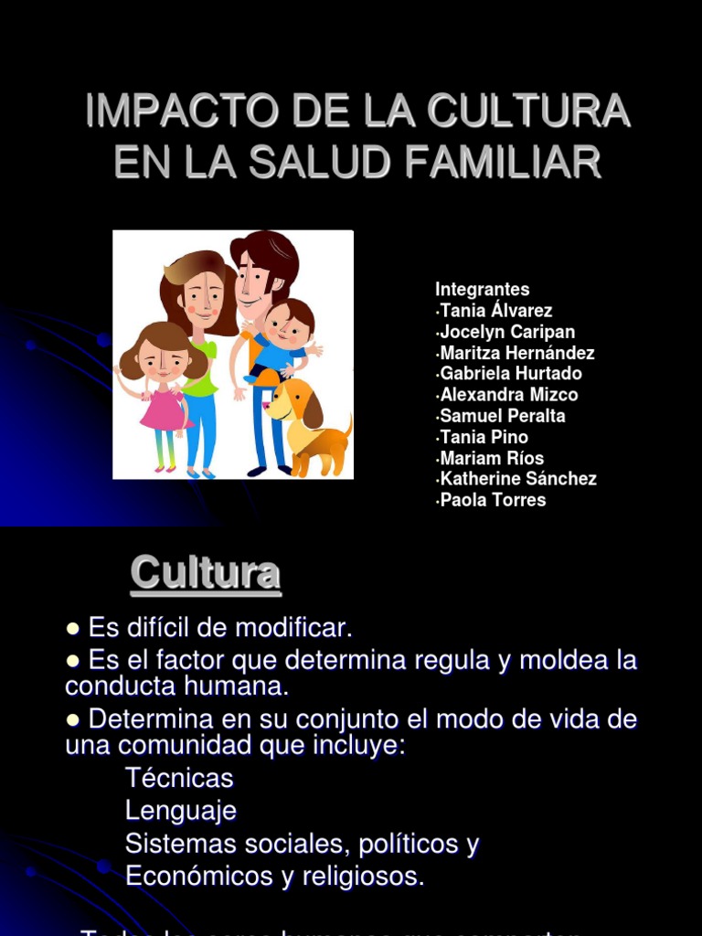 Impacto Cultural en la Salud Familiar | PDF | Comportamiento | Sociedad