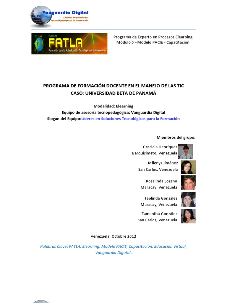 Proyecto de Capacitación Docente en El Uso de Las TIC | PDF ...
