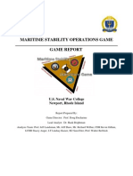 Maritime Stability Operations Game Report 2011