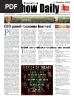 Download Frankfurt Show Daily Day 2 October 11 2012 by Publishers Weekly SN109618734 doc pdf