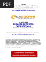 Apostila de Redação de Textos Discursivos para a Fundação Carlos Chagas (FCC)