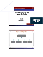 BM658 Lecture 18 Nanolithography and Nanopatterning