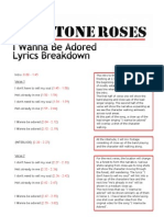 Lyrics Breakdown - I Wanna Be Adored (The Stone Roses)