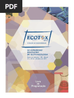 Congresso Brasileiro de Ecotoxicologia - ECOTOX 2012