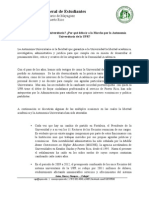 (CGE) Importancía de La Autonomia Universitaria