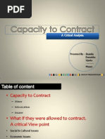 Capacity To Contract