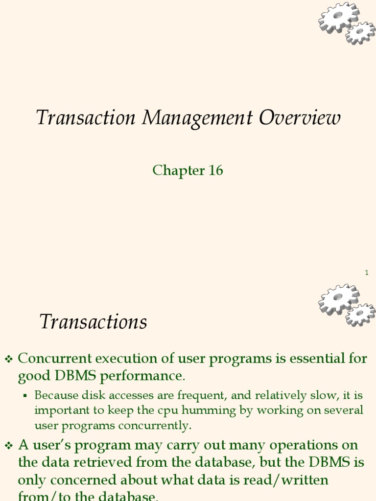 Transaction Managment | PDF | Database Transaction | Databases