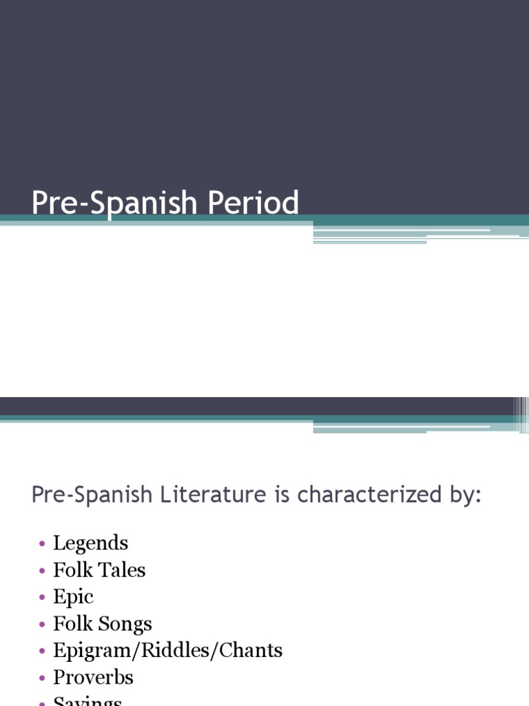 Pre Spanish Period
