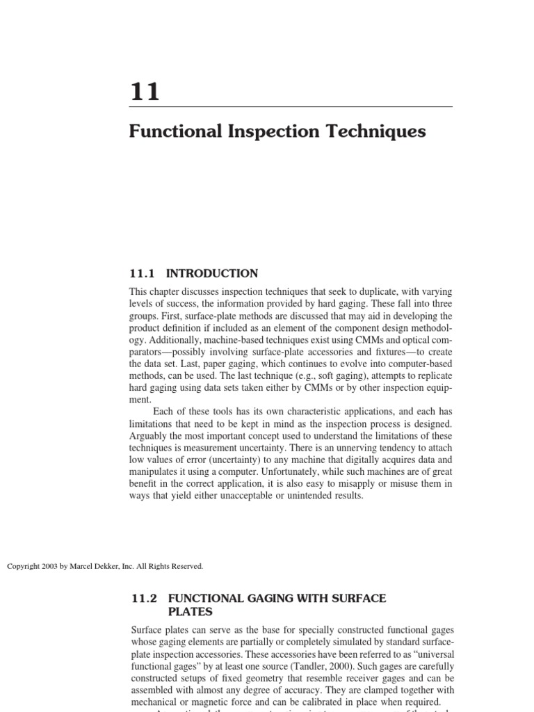 Functional Inspection Techniques | PDF | Technology & Engineering