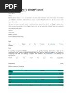 Authorization Letter To Collect Document Identity Document