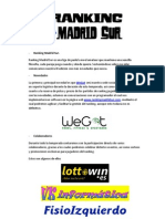 Ranking Madrid Sur 2012-2013 Normas y Funcionamiento