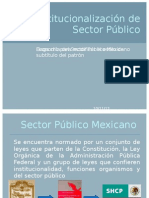 Institucionalización de Sector Público