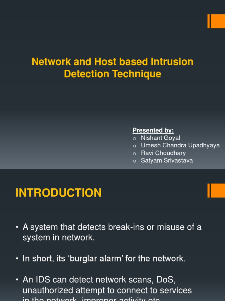 Intrusion Detection System Overview | PDF | Operating System | Crime ...