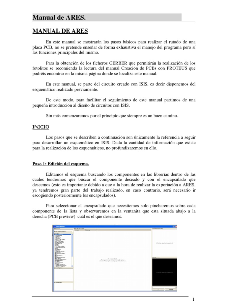 Instrucciones para ARES: Rutado PCB | PDF | Ingeniería Informática ...