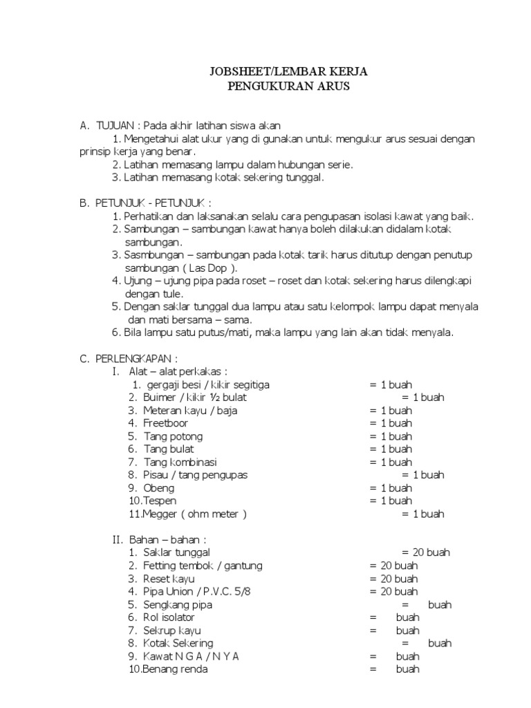 Jobsheet Ins Penerangan