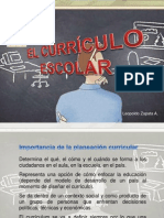 El Currículo Escolar