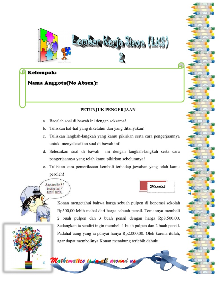 Soal Spldv Kelas 8 Kurikulum 2013 Literatur