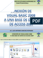 Conexion de Acces y Visual 2008 o 2010