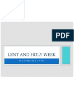 Lent and Holy Week Finished