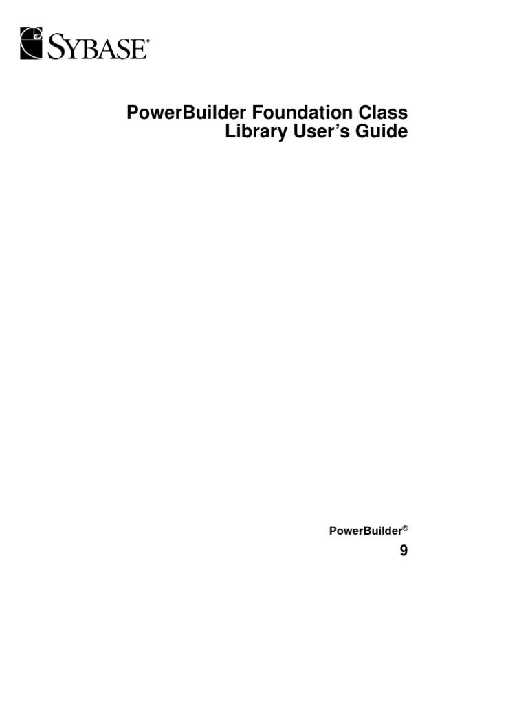 Power Builder Fundation Class | Object (Computer Science) | Inheritance  (Object Oriented Programming)