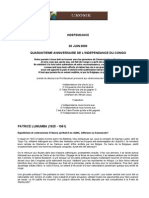 40 Independance Du Congo Et Pourquoi Pas 310164